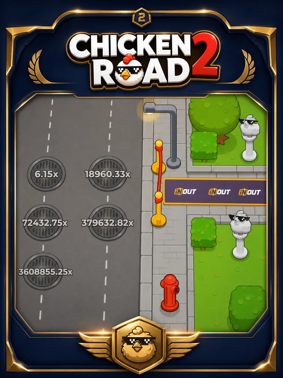 Chicken Road 2 2 2 game screenshot - gameplay preview with rising multiplier